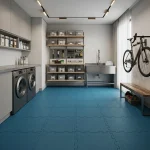 Flexo Interlocking Blue Rubber Tiles