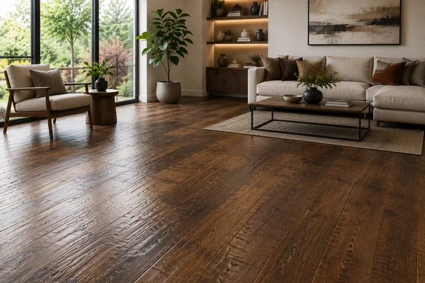 Hand-scraped laminate