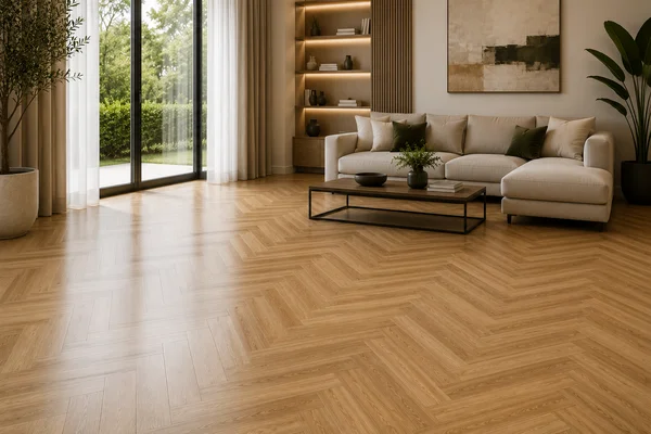 Herringbone laminate