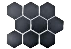 Hexagon rubber flooring