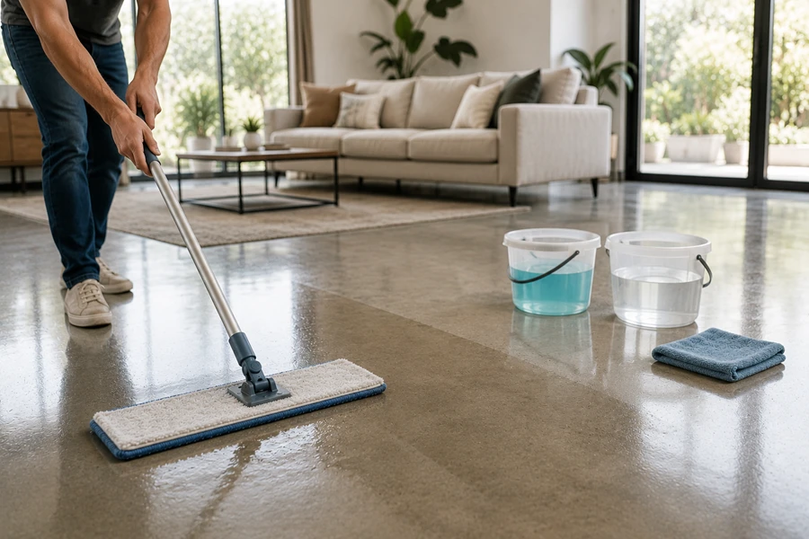 How Do You Clean Sealed, Polished, and Painted Concrete Floors