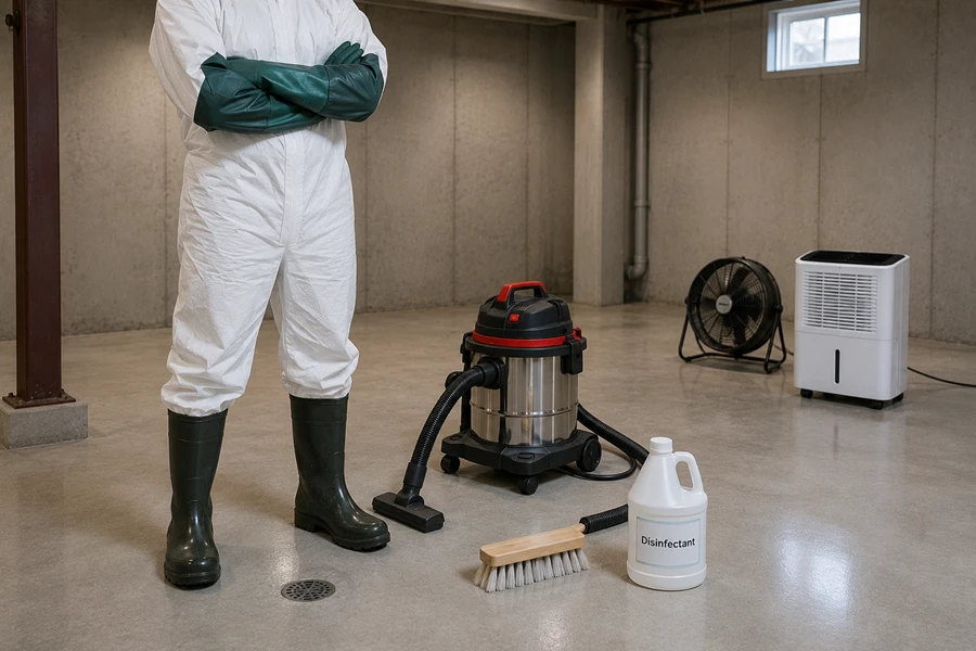 How Do You Clean a Concrete Floor After a Sewer Backup