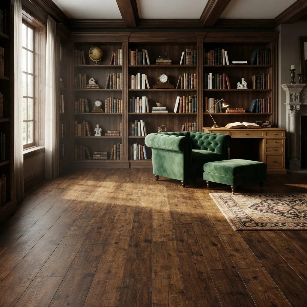 Long-lasting Rustic Amber Oak Laminate Flooring