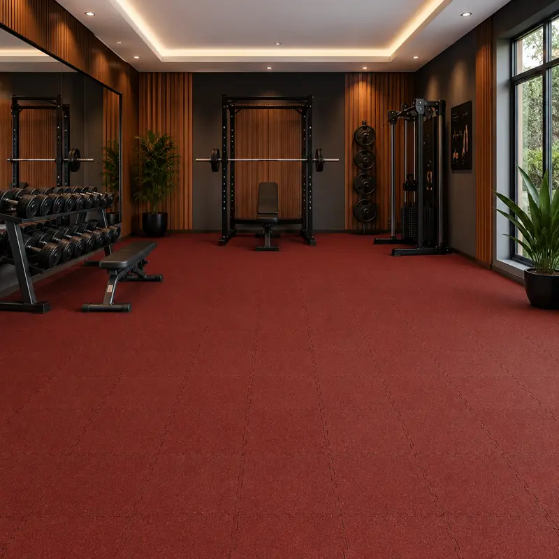 Rubber flooring, Tiles & Installation - Gym Flooring Dubai