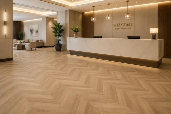 SPC Chevron Flooring