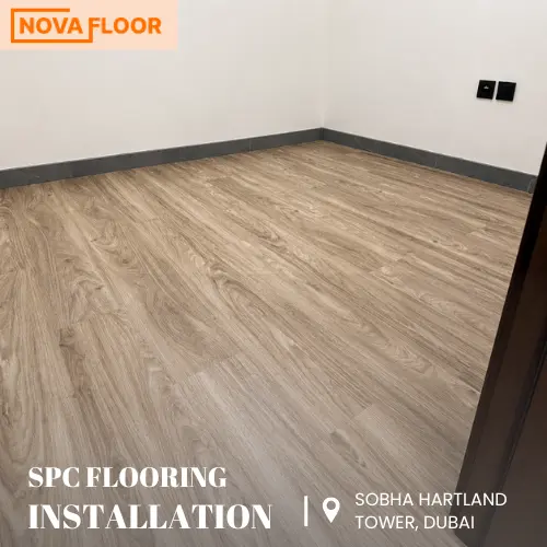 SPC Flooring Installation at Apt. 904- The Crest at Sobha Hartland Tower, Dubai