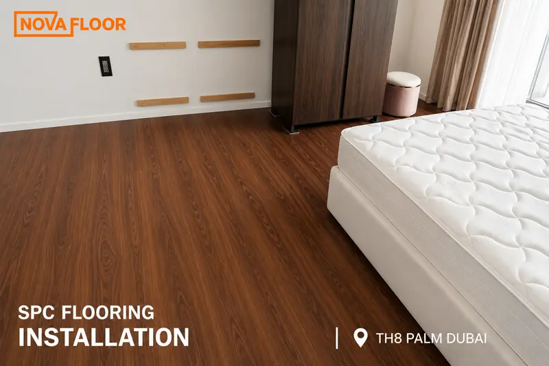 SPC Flooring Installation at TH8 Palm Dubai