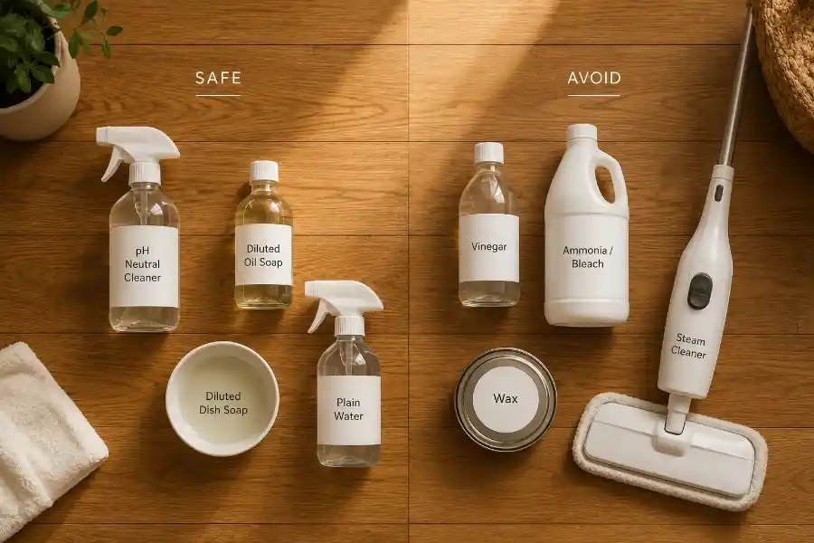 Safe vs. Unsafe Hardwood Floor Cleaners
