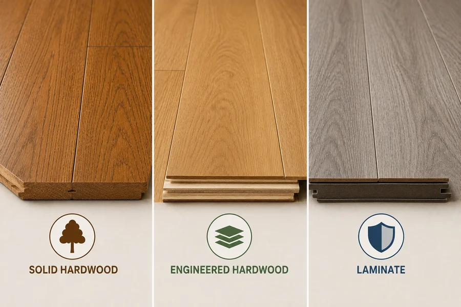 Solid vs. Engineered vs. Laminate 