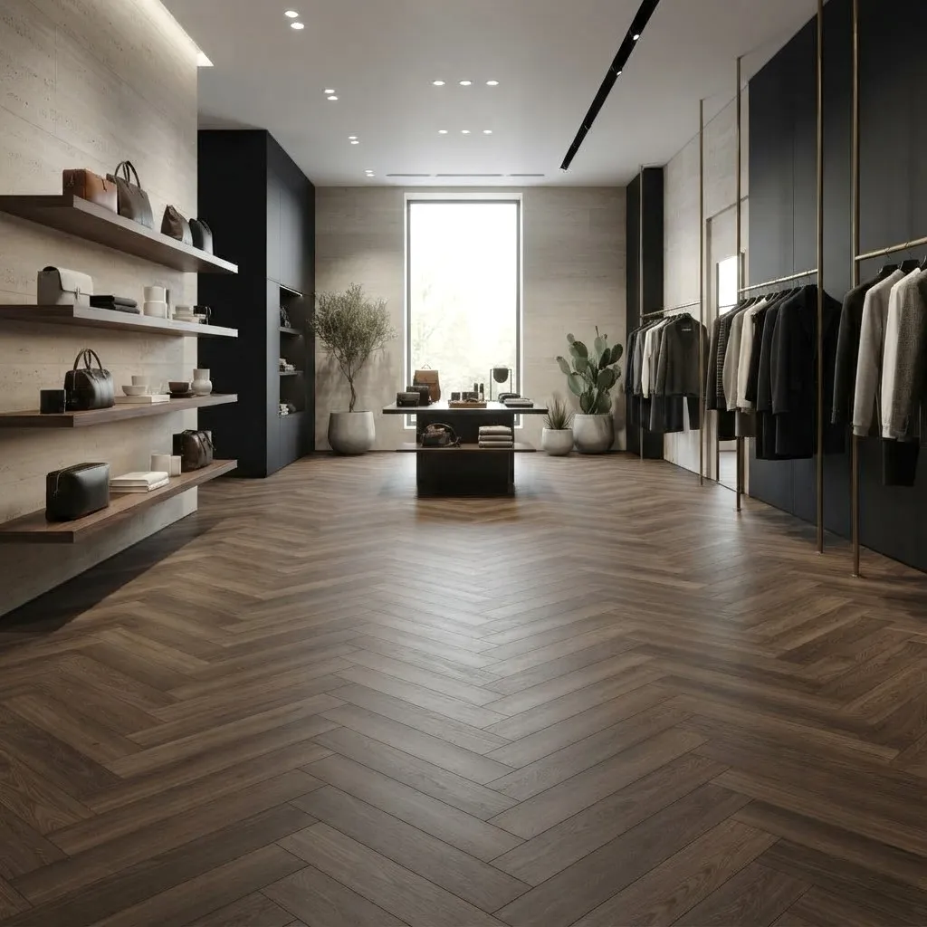 Spanish Oak SPC Herringbone SPC Flooring