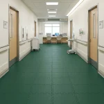 Standard Buffing Top Green Rubber Floor