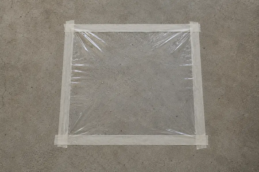Step 4 Test for Moisture