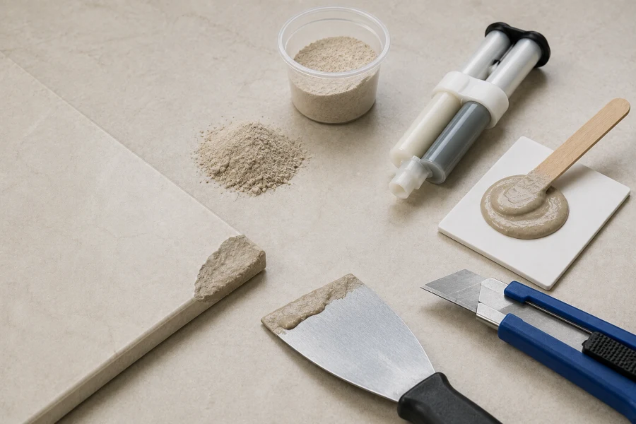 Tinted Epoxy Using Your Own Tile Dust