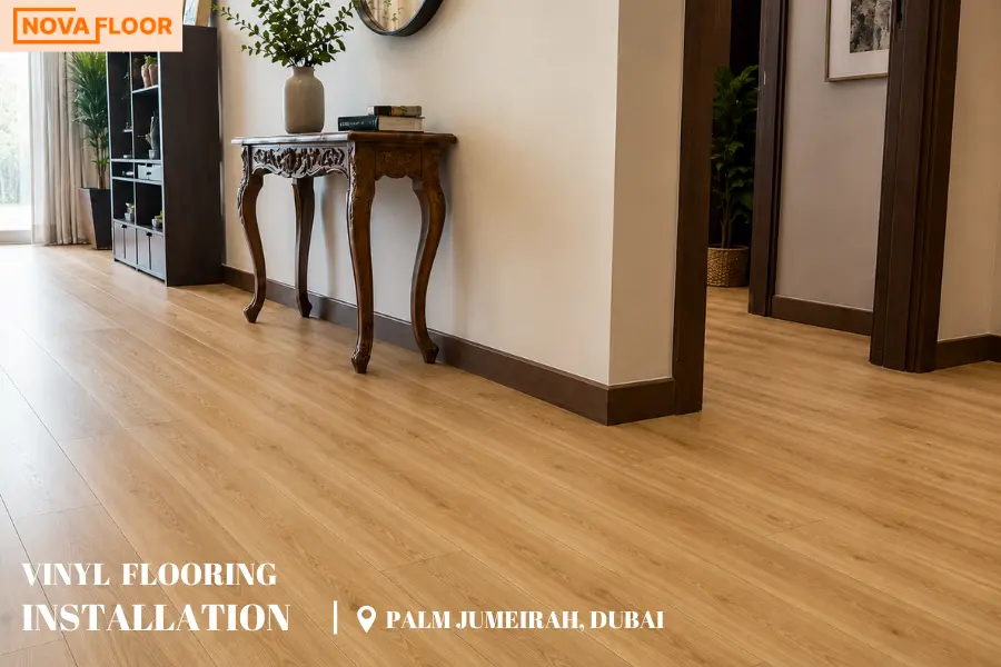 Vinyl-Flooring-installation-at-Palm-Jumeirah-Dubai