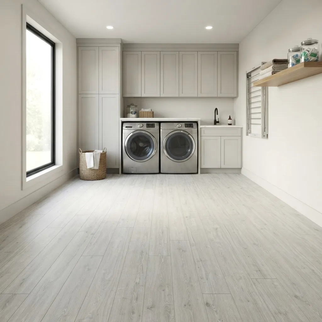 Water-resistant White Oak Laminate Flooring