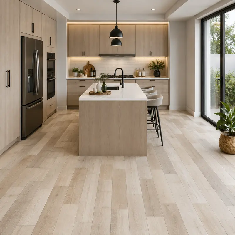 oak laminate kitchen flooring