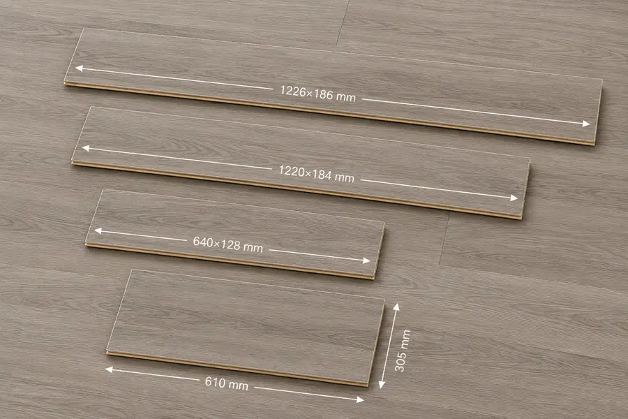 spc Multi-layered planks and tiles