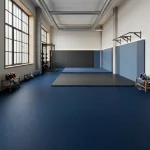 20mm Blue Plain Rubber Tiles