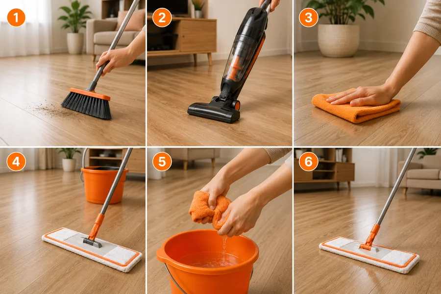 6 Simple Steps to Keep Laminate Floors Spotless
