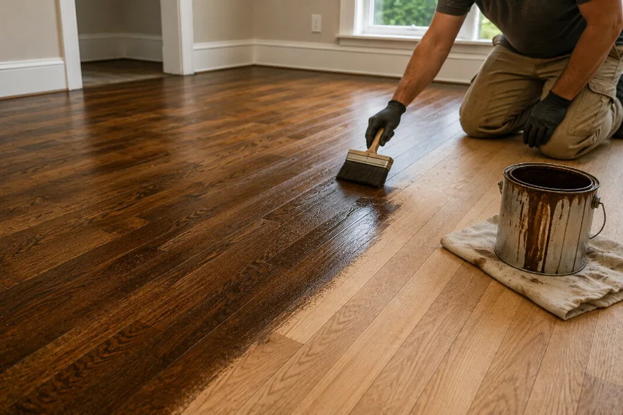 Apply the Wood Floor Stain