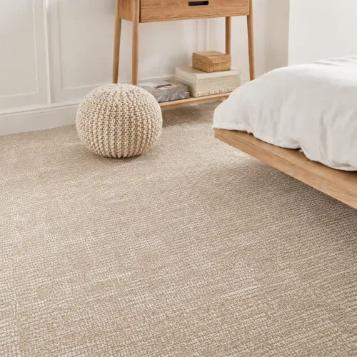 Beige-Brown bedroom carpet