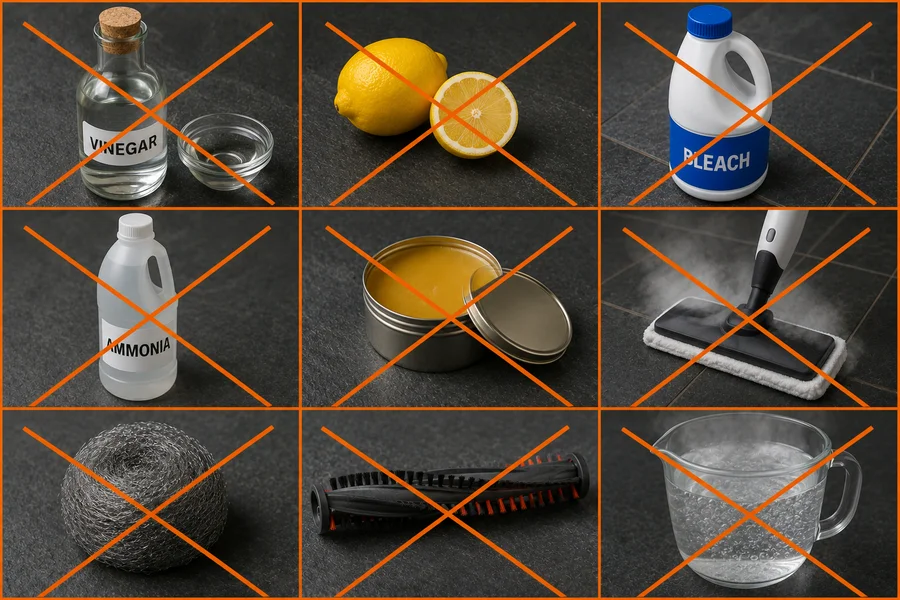 Cleaners and Tools to Avoid