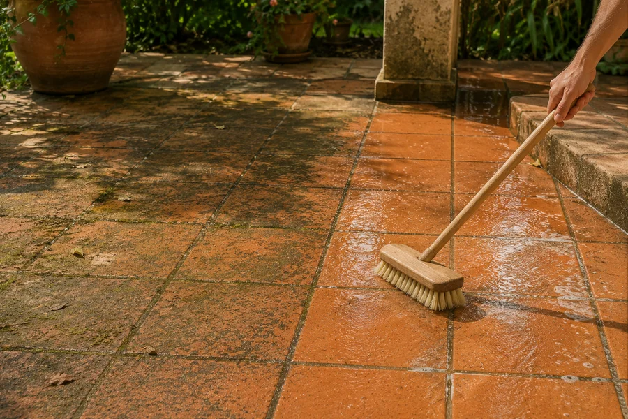 Cleaning Outdoor Terracotta