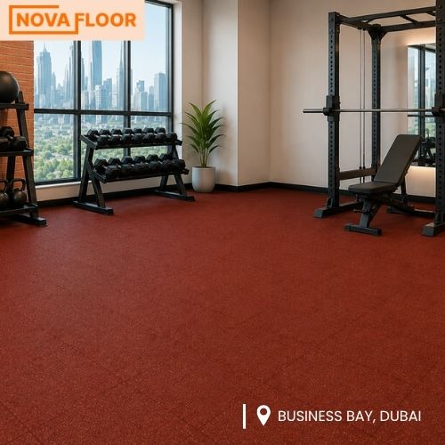 Commercial Gym Flooring Project in Business Bay 2