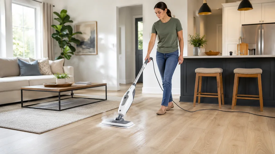Deep Clean with a Steam Mop