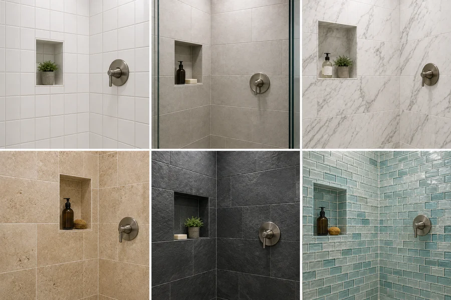 Different Shower Tile Types