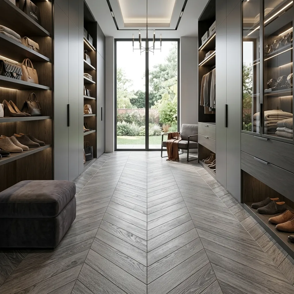 Driftwood Silver Grey Oak Parquet Flooring