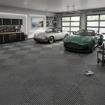 Heavy-Duty Geometric-patterned Garage Floor