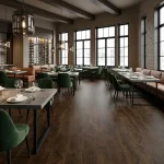 High Quality Dark-brown Wooden Flooring