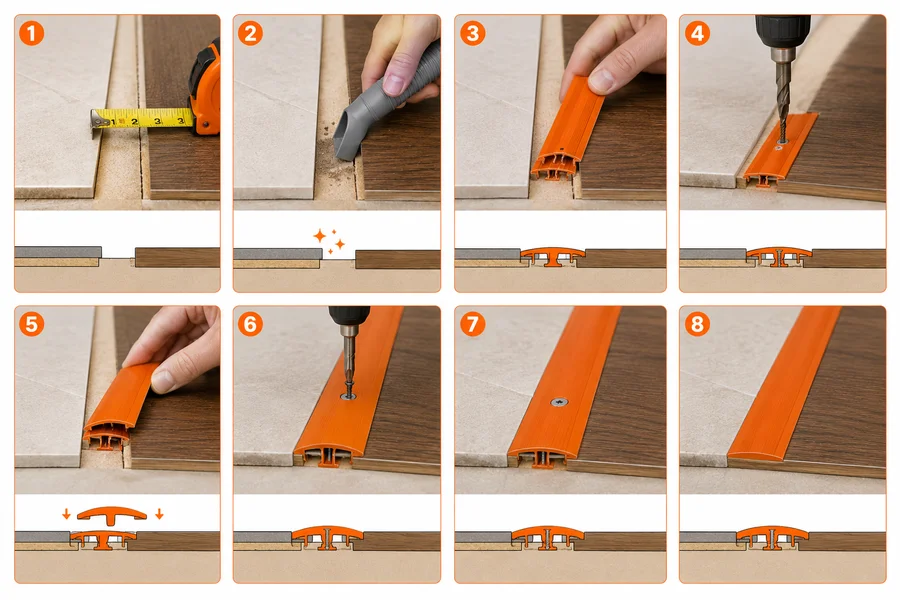 How Do You Install a Floor Transition Strip?