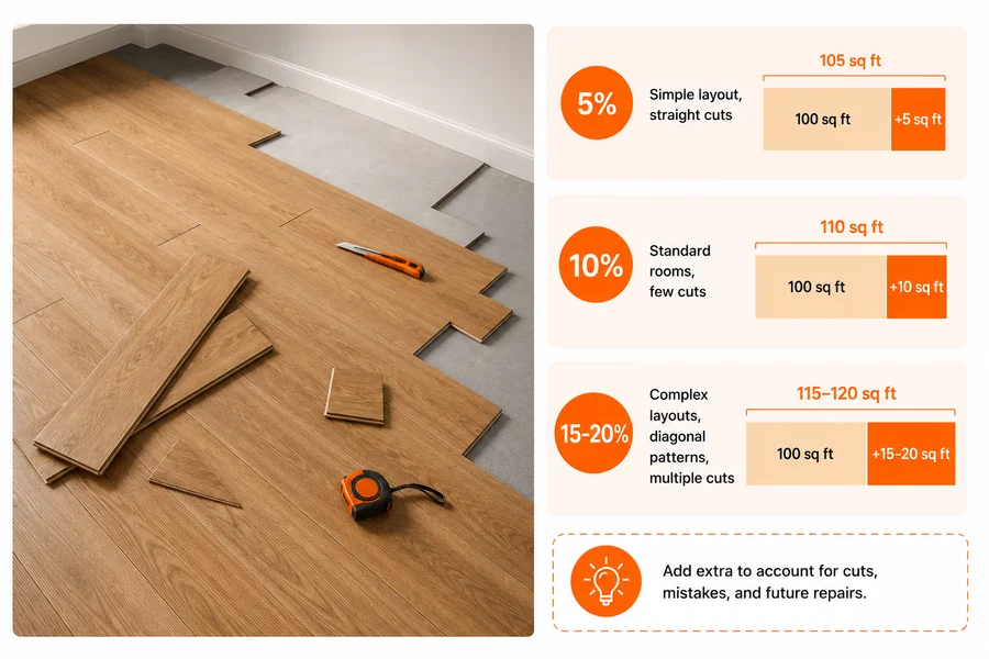 How Much Extra Flooring Do You Need?