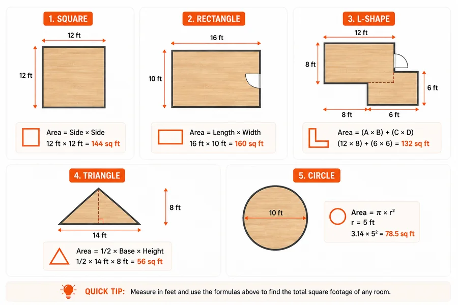 How to Calculate Different Room Shapes