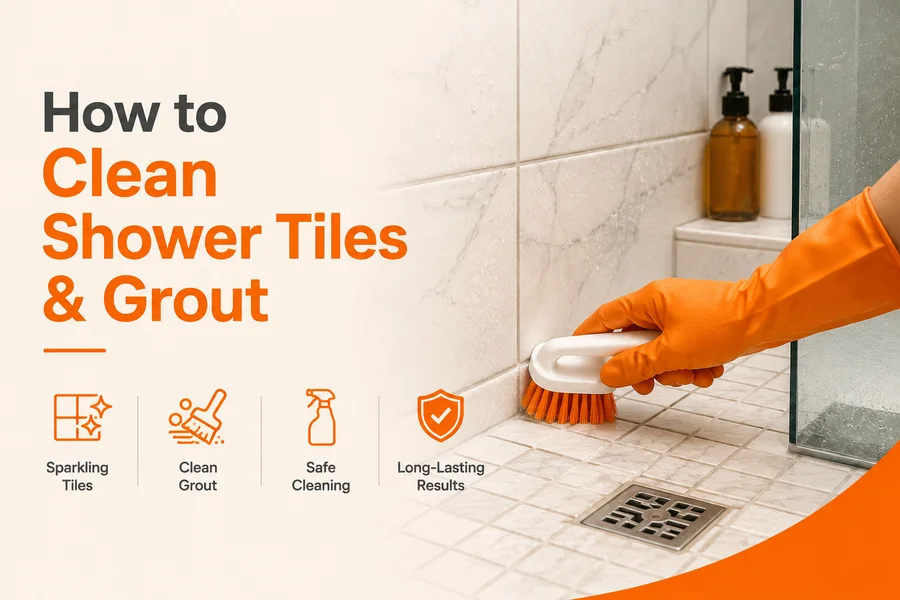 How to Clean Shower Tiles and Grout Step-by-Step Guide