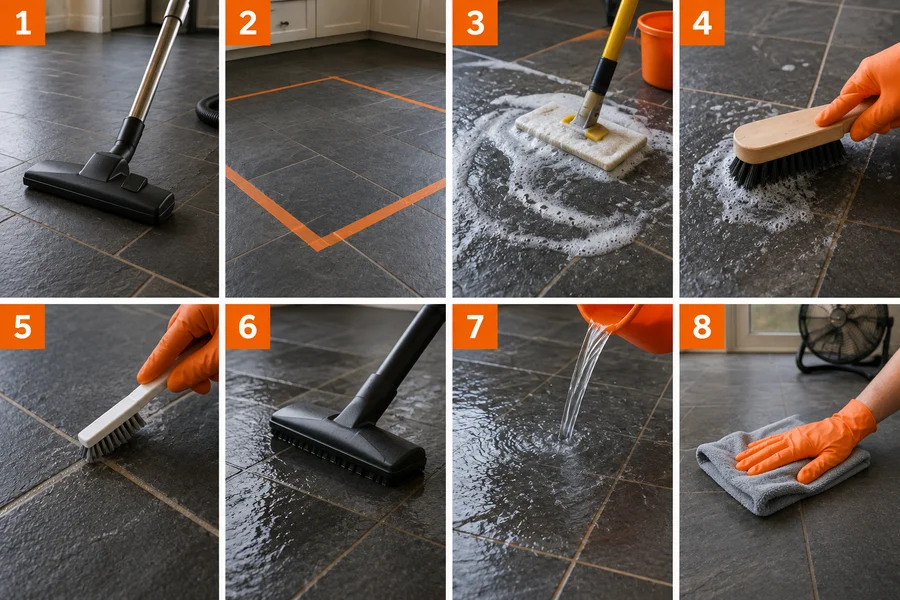 How to Deep Clean Slate Tiles Step by Step