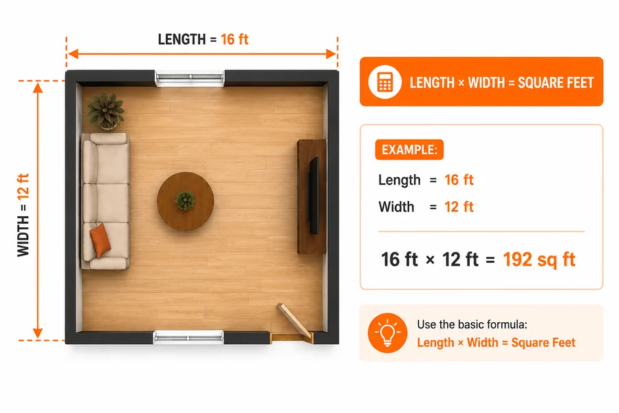 How to Find Square Feet With the Basic Formula