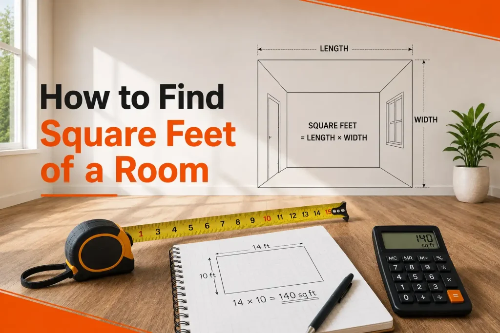 How to Find Square Feet of a Room Examples & Calculator Guide