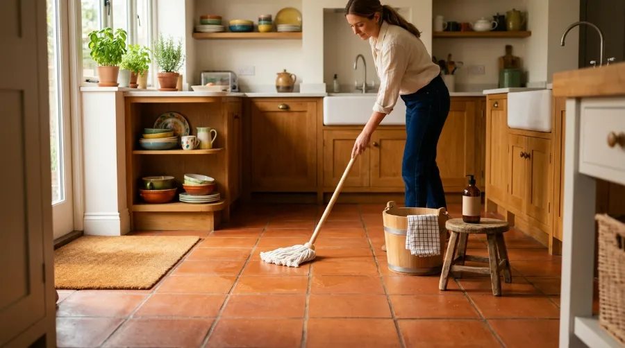 How to Keep Terracotta Tiles Clean in a Kitchen