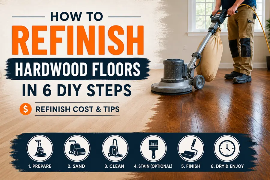 How to Refinish Hardwood Floors