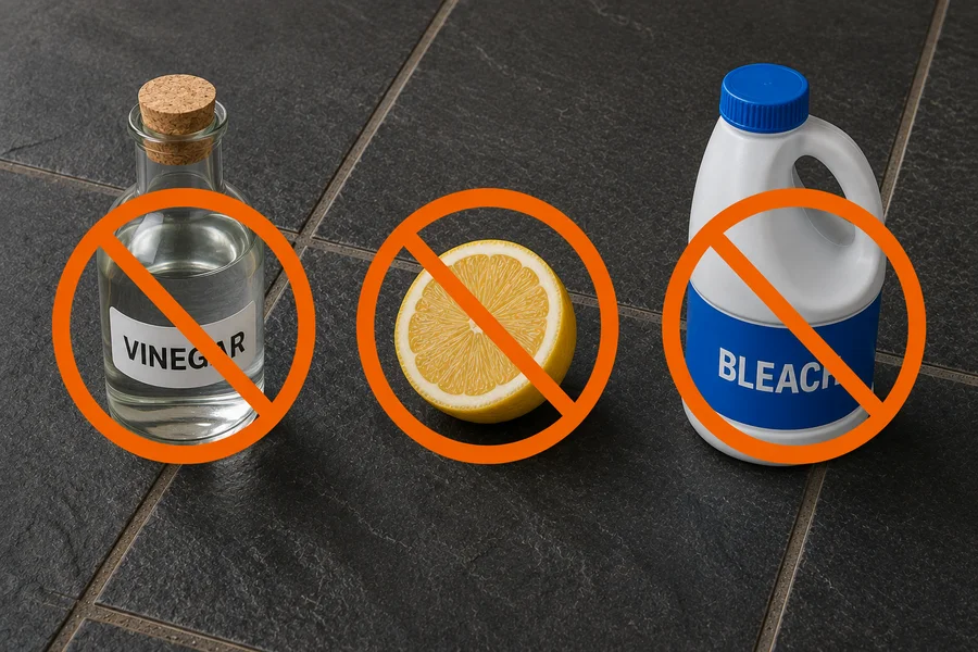 Is Vinegar Safe on Slate Tiles?