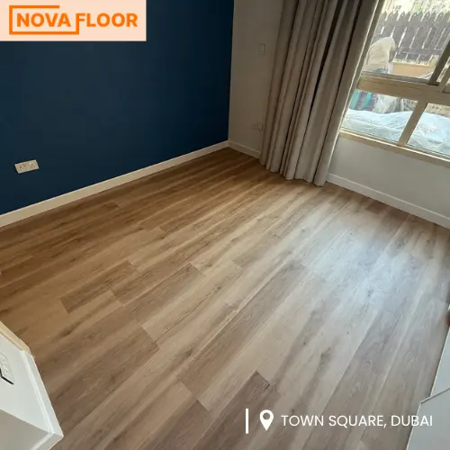 LVT Flooring Installation at Town Square Dubai Residence