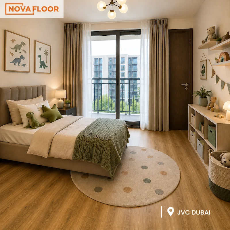 LVT Flooring Installation in kids bedroom