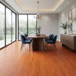 Modern Style Warm Walnut Laminate Flooring