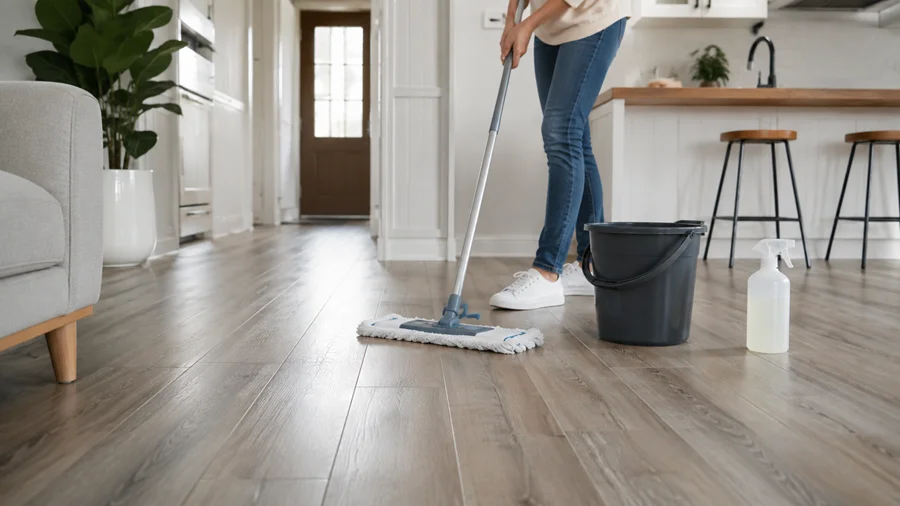 Mop with a pH Neutral Cleaner