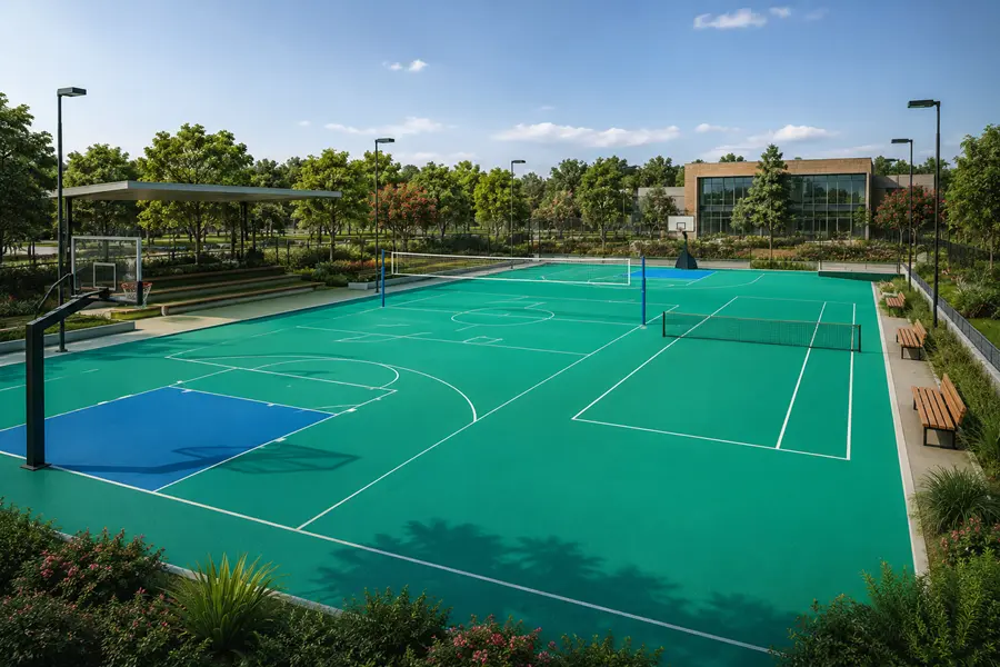 Outdoor sports flooring dubai
