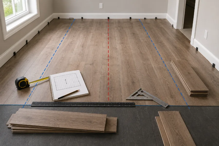 Plan Your Layout and Plank Direction