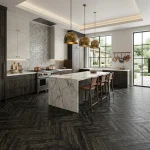 Premier Charcoal Black Herringbone Flooring